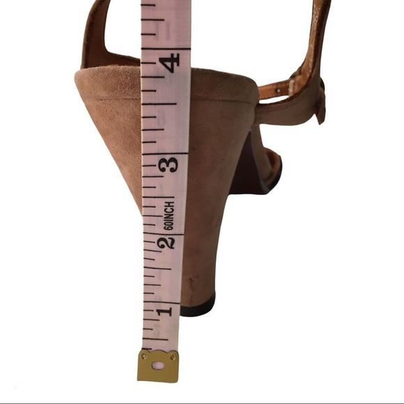 Anthropologie Chie Mihara Quory metallics circle medallion heel Sandals size 6.5 - Picture 15 of 16